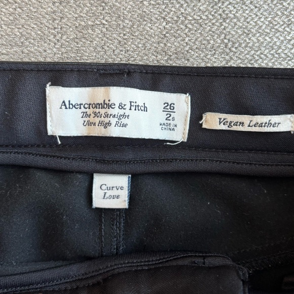 Abercrombie Leather Straight Leg Pants - Picture 5 of 5